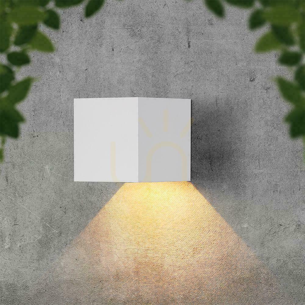 Zobrazit V-TAC 9W LED COB solární nástěnné svítidlo bílá kostka 15x15cm IP65 pohybové čidlo VT-409CCT 3000K-4000K-5000K 800lm V-TAC 9W LED COB solární nástěnné svítidlo bílá kostka 15x15cm IP65 pohybové čidlo VT-409CCT 3000K-4000K-5000K 800lm