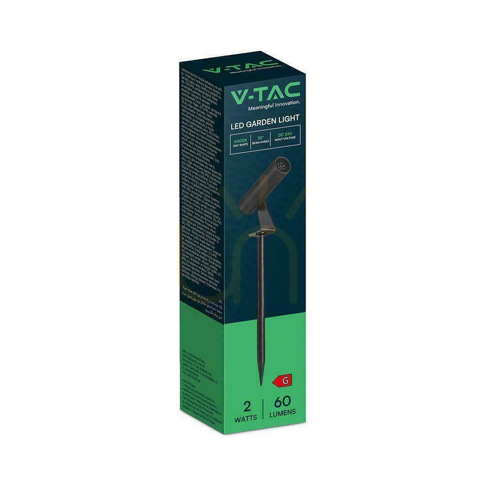 Náhled Hliníkové zahradní zemní svítidlo V-TAC 2W LED IP65 černé kulaté VT-10182 4000K 60lm 3 roky záruka Hliníkové zahradní zemní svítidlo V-TAC 2W LED IP65 černé kulaté VT-10182 4000K 60lm 3 roky záruka
