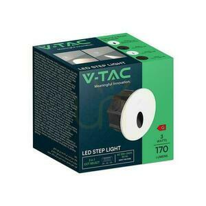 Schodišťové svítidlo s vyměnitelným čelem 3W LED V-TAC bílé/černé kulaté 230V IP65 3v1 CCT VT-10184 3000K-4200K-6400K 170lm 2 Schodišťové svítidlo s vyměnitelným čelem 3W LED V-TAC bílé/černé kulaté 230V IP65 3v1 CCT VT-10184 3000K-4200K-6400K 170lm small 2