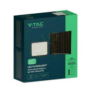 V-TAC 400W CCT solární LED projektor dálkový automatický časovač IP65 černý VT-404W 3000lm 2 roky záruka small 5