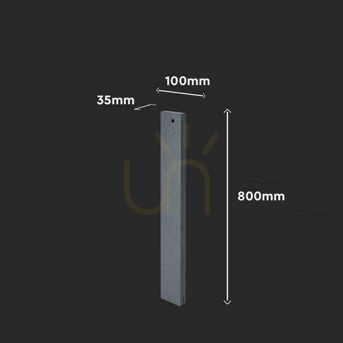 Kontrola Sloupek 80 cm pro solární nástěnné svícny VT-409CCT SKU 23770, 23824, 24063, 24089 antracit VT-11080