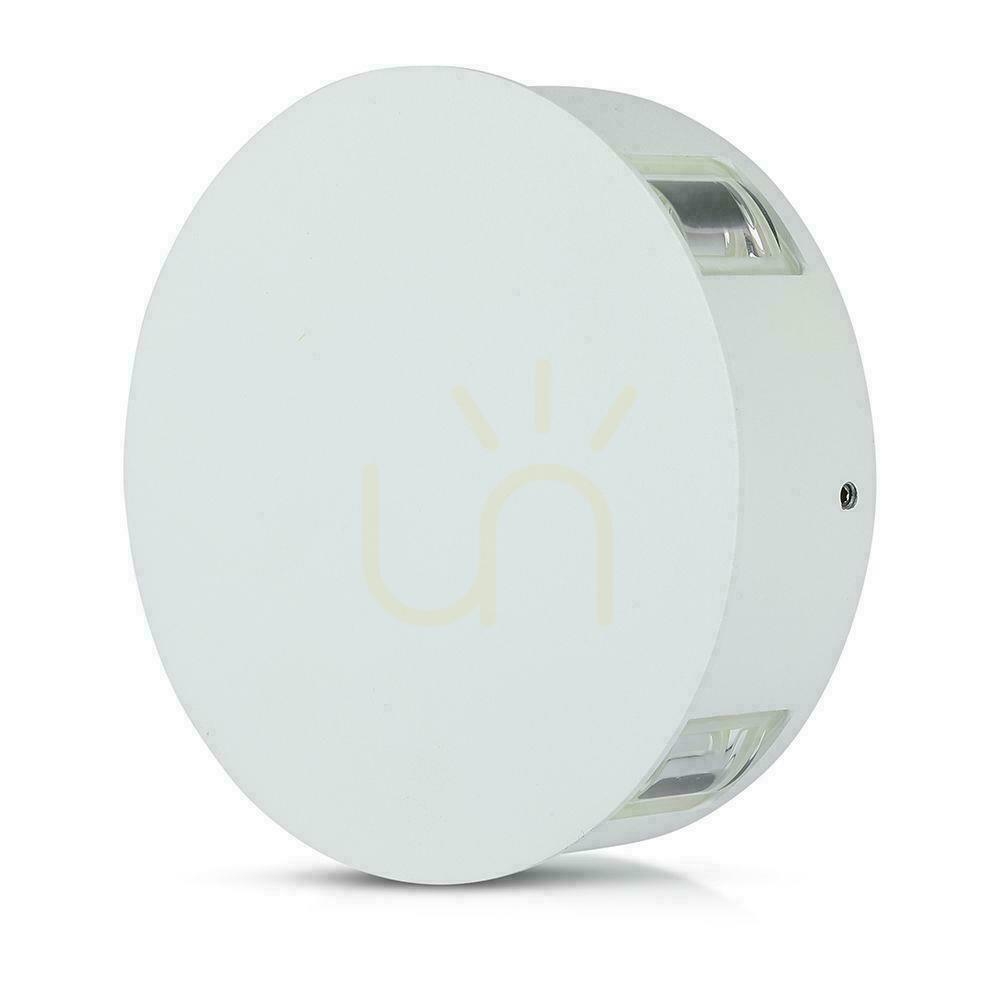 Zobrazit V-TAC 4W LED nástěnné svítidlo IP65 bílé kulaté VT-706 4000K 428lm 3 roky záruka V-TAC 4W LED nástěnné svítidlo IP65 bílé kulaté VT-706 4000K 428lm 3 roky záruka