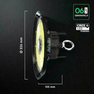 V-TAC LED UFO high bay CREE CHIP IP65 ALU svítidlo 155Lm/W 200W VT-91202 6500K 31000lm 6 let záruka small 1