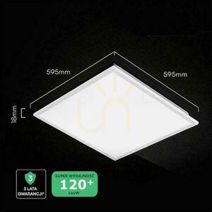 LED panel V-TAC 40W 600x600 podsvícení 33mm 120Lm/W VT-61042 4000K 4800lm 5 let záruka small 2