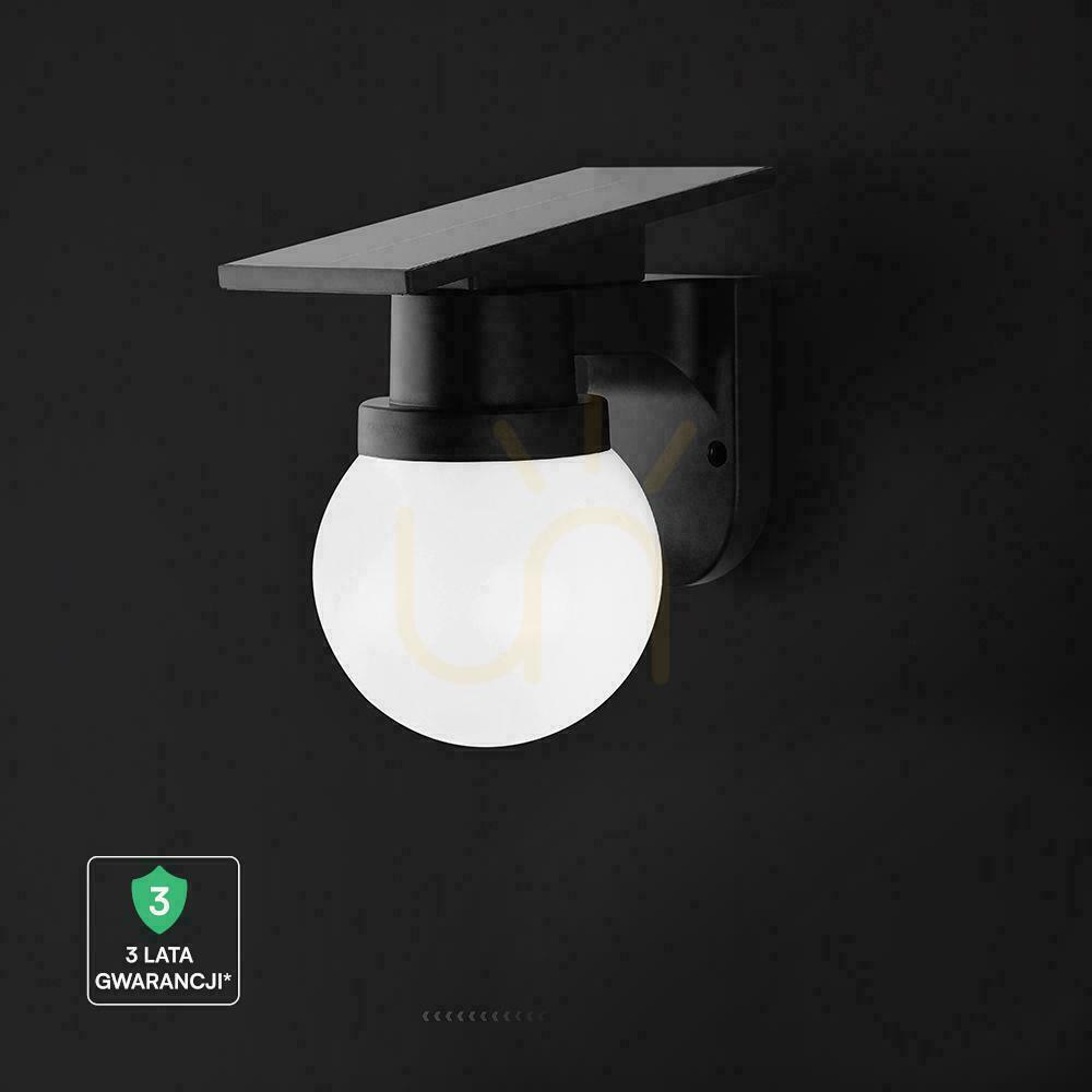 Pohled V-TAC 0,9W solární nástěnné svítidlo LED změna barvy CCT IP54 dálkové ovládání VT-11149CCT 3000K, 4000K, 6000K 120lm V-TAC 0,9W solární nástěnné svítidlo LED změna barvy CCT IP54 dálkové ovládání VT-11149CCT 3000K, 4000K, 6000K 120lm