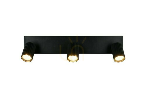 Kontrola Trio SOKA 867700332 — černá lišta se 3 reflektory GU10