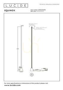 Stojací lampa Lucide EQUINOX LED 26W hnědá 157 cm stmívatelná small 7
