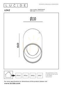 Venkovní stropní světlo Lucide LENZ přírodní LED 8W IP54 33805/08/97 small 4