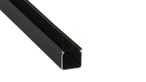 LED profil TEKKNI+ HELSE+ 1 m, černý eloxovaný, přisazený, 16 × 15,7 mm, kanál 14,2 mm small 0
