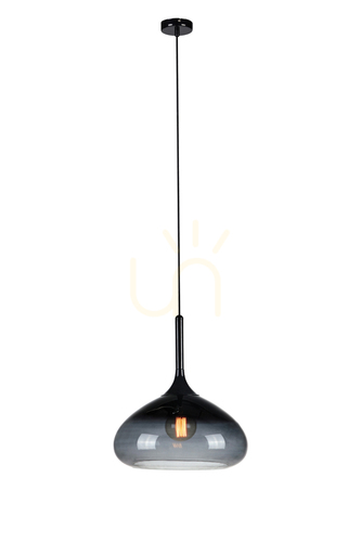 Kontrola Přívěsek světla Markslojd Cooper 1L černý kov/sklo 40 cm 106394