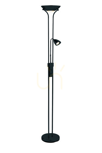 Kontrola Podlahová lampa Markslojd DETROIT 2L černá kovová 180 cm 111223