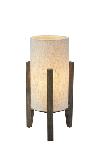 Kontrola Stolní lampa Markslojd Eruca 108759 ořechová dřevo textil 33,5 cm
