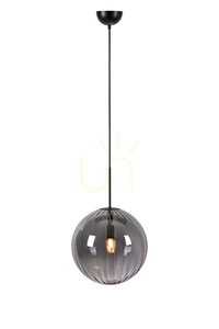 Závěsné svítidlo Markslöjd Fengari 108762 kouřové sklo černé 35 cm small 0