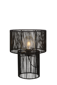 Stolní lampa Markslojd SOGA 108768 černá juta 30 cm small 0