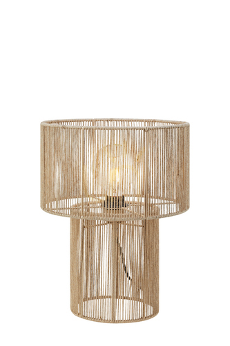 Kontrola Stolní lampa Markslöjd SOGA 108769 přírodní juta ocel 38 cm