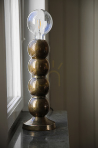 Stolní lampa Markslojd GONG 108780 zlatá hliníková 33 cm small 1