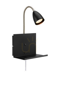 Nástěnné světlo Markslojd Cuarto 1L černé 30 cm 108855 0 Nástěnné světlo Markslojd Cuarto 1L černé 30 cm 108855 small 0