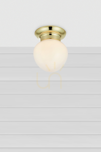 Kontrola Plafond Markslojd Ronda 109030 mosazná koupelnová lampa IP44 19 cm
