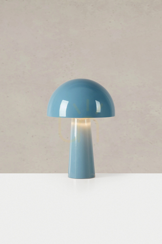 Kontrola Stolní lampa Markslojd Mantar modrá ocel 36 cm 108994