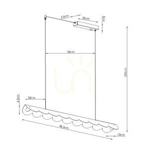 BISCUIT 100 ultramarínová LED 4000K závěsná lampa small 1