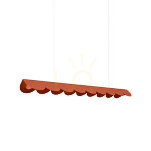 BISCUIT 100 okrově červená LED závěsná lampa 4000K small 0