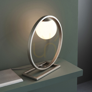 Stolní lampa Endon Enzo stříbrná sklo ocel G9 32 cm small 6