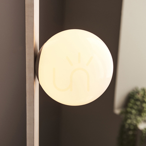 Stojací lampa Endon Enzo 92496, kartáčovaná stříbrná, opálové sklo, 3×G9 small 8