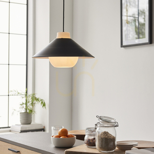 Závěsné svítidlo Endon Tokyo 95430, černé, ocel a sklo, Ø38 cm, E27 small 2