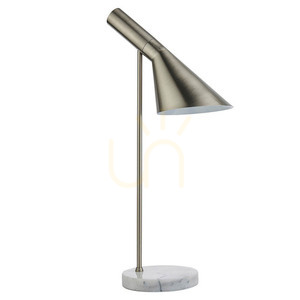 Stolní lampa Endon Carlo šedá mramorová ocel E27 small 2