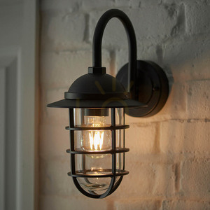 Nástěnné svítidlo Endon Port černé E27 1x10W small 4