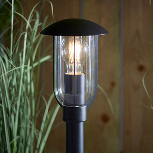 Venkovní stojací lampa Endon Quinn černá hliník 50 cm E27 stmívatelná small 7