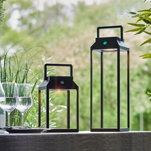 Stolní lampa Endon Linterna černá LED stmívatelná 25 cm small 4