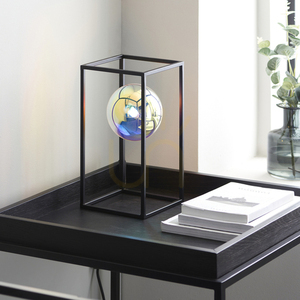 Stolní lampa Endon Kinjo černá s duhovým sklem G9 30 cm small 5