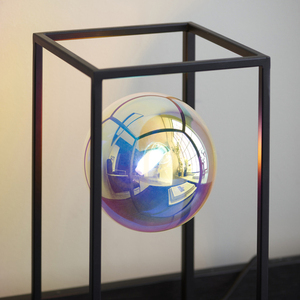 Stolní lampa Endon Kinjo černá s duhovým sklem G9 30 cm small 8