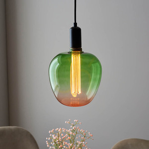 Dekorativní LED žárovka Endon Roves E27 2,8 W 1800 K, zeleno-růžové ombré sklo, Ø 19 cm small 2