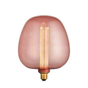 Závěsná lampa Endon Roves růžová E27 24,5 cm sklo ocel small 0