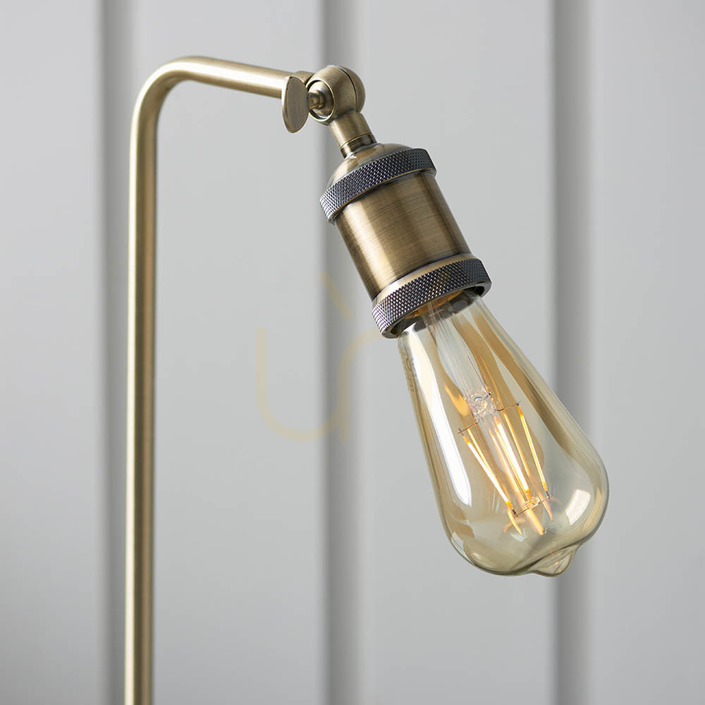 Náhled Stolní lampa Endon Hal mosazná E27 ocel 45,3 cm Stolní lampa Endon Hal mosazná E27 ocel 45,3 cm