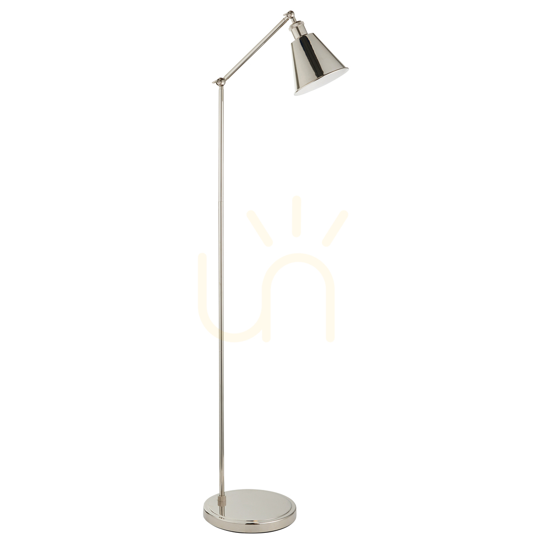 Pohled Stojací lampa Endon Hal stříbrná ocel E27 Stojací lampa Endon Hal stříbrná ocel E27