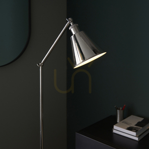 Stojací lampa Endon Hal stříbrná ocel E27 5 Stojací lampa Endon Hal stříbrná ocel E27 small 5