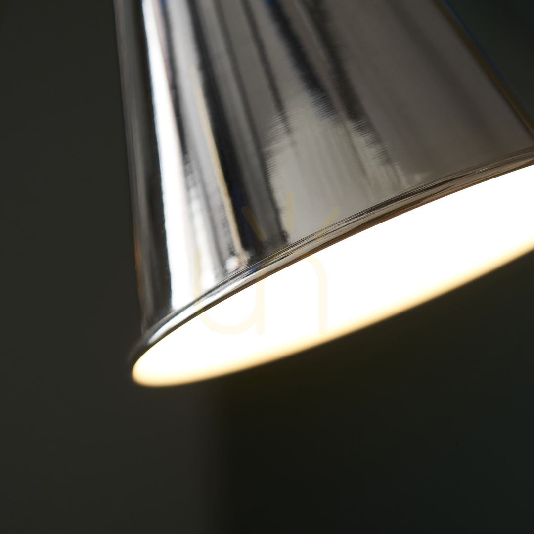 Zobrazit Stojací lampa Endon Hal stříbrná ocel E27 Stojací lampa Endon Hal stříbrná ocel E27
