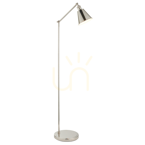 Kontrola Stojací lampa Endon Hal stříbrná ocel E27