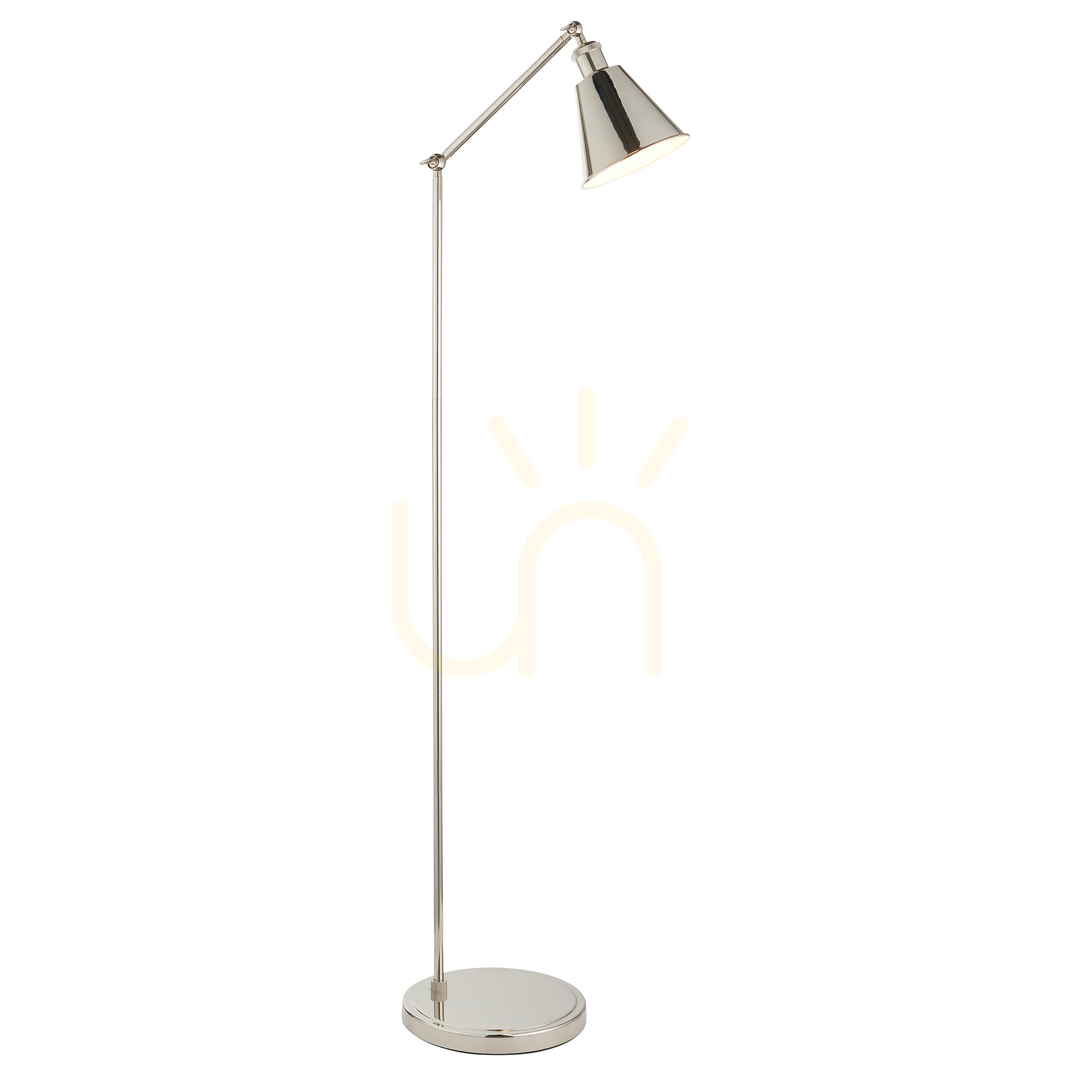 Kontrola Stojací lampa Endon Hal stříbrná ocel E27 Stojací lampa Endon Hal stříbrná ocel E27
