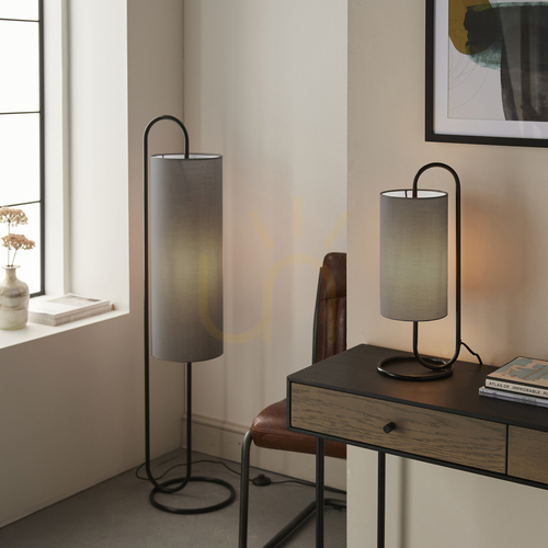 Kontrola Stolní lampa Klip Grey Endon