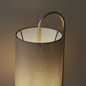 Stolní lampa Endon Klip šedá E27 50 cm textilie ocel small 5