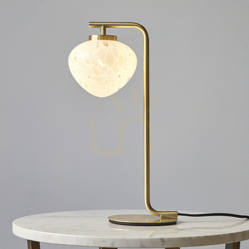 Kontrola Stolní lampa Endon Mali Brass mosazná G9 z oceli a skla