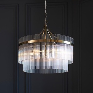 Závěsné svítidlo Endon MARIETTA 5ramenné 99166, antická mosaz, skleněné tyčinky, 5 × E14 max 7 W, Ø 50 cm, 62–200 cm small 3