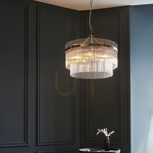 Závěsné svítidlo Endon MARIETTA 5ramenné 99166, antická mosaz, skleněné tyčinky, 5 × E14 max 7 W, Ø 50 cm, 62–200 cm small 4