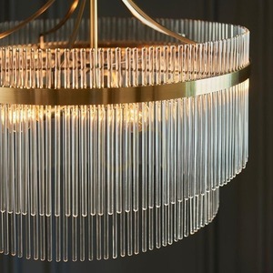 Závěsné svítidlo Endon MARIETTA 5ramenné 99166, antická mosaz, skleněné tyčinky, 5 × E14 max 7 W, Ø 50 cm, 62–200 cm small 6
