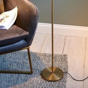 Stojací čtecí lampa Endon Dedicated Reader LED, mosazná, 125 cm small 8