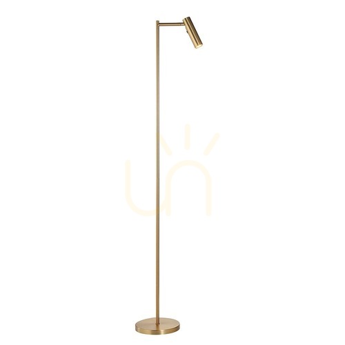 Kontrola Stojací čtecí lampa Endon LED mosazná 125 cm